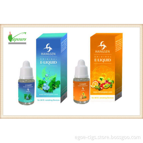 Various Colors Cap 10ml E Cigarette Liquids With Pet Dropper Bottle